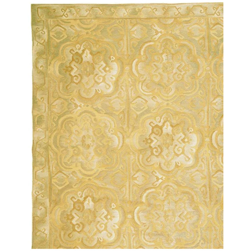 Wool Floral Area Rug, Rectangle 12' x 18'