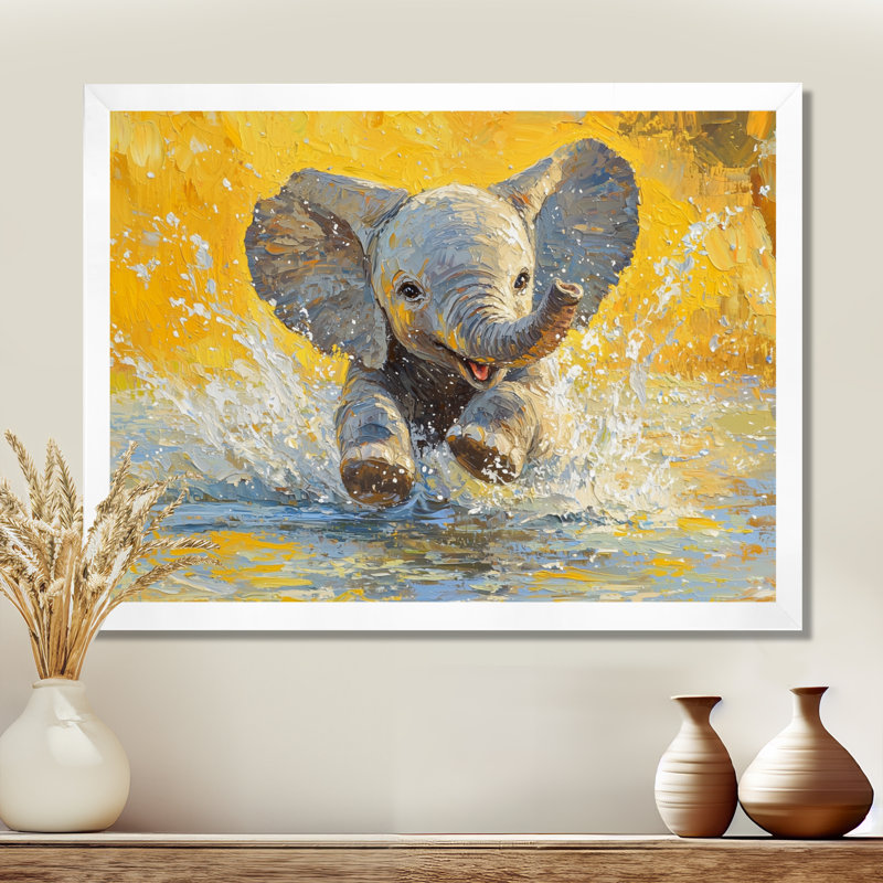 Guglielmo - Animals Wall Art, Reproduction encadrée d'une seule photo, H 12 po x l 20 po, Blanc