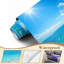 Papier peint adhésif Coastal Tropical Beach Turquoise Ocean Water White Sand Shoreline Bright Blue Wall Wallals-1105268846
