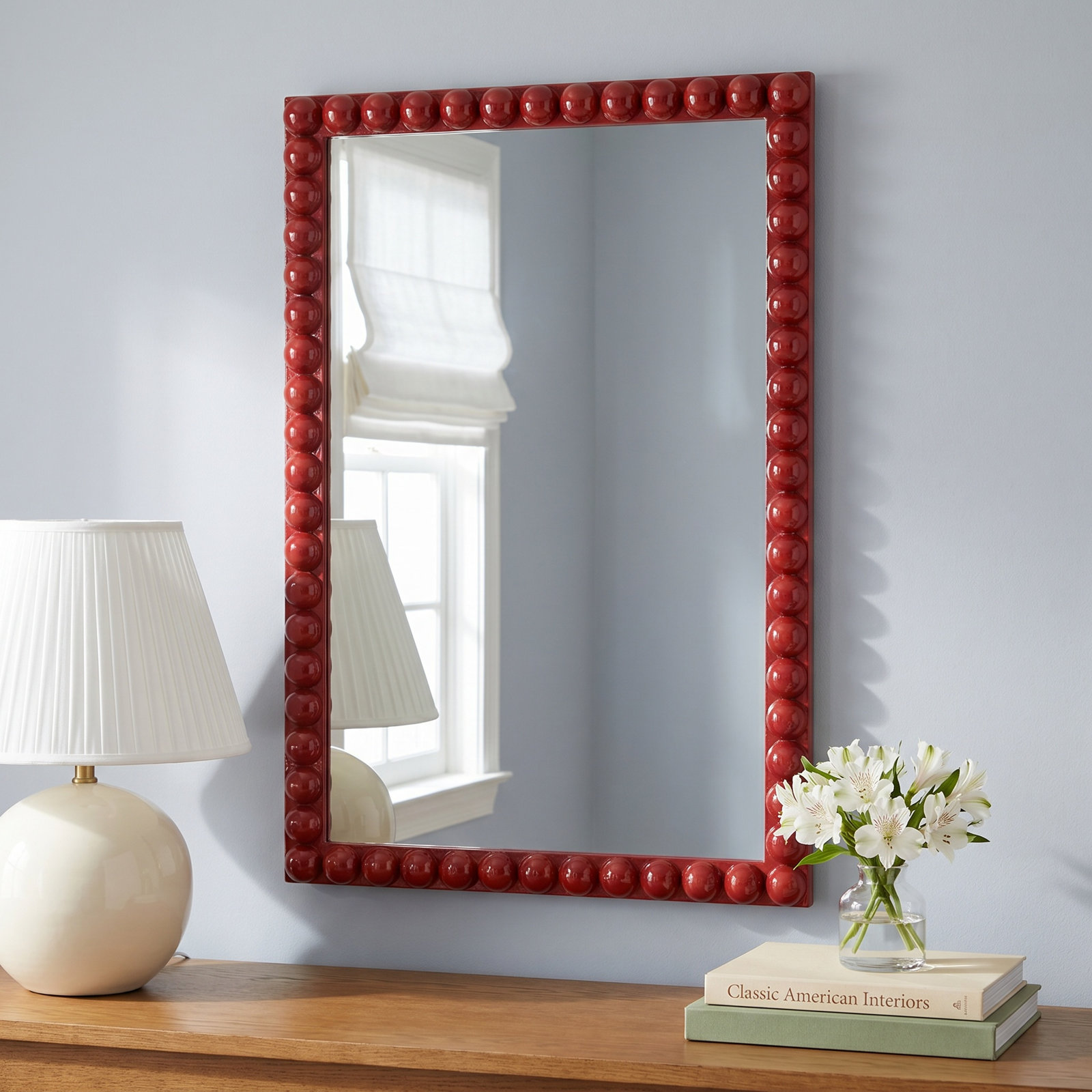 24" Mirror, Red