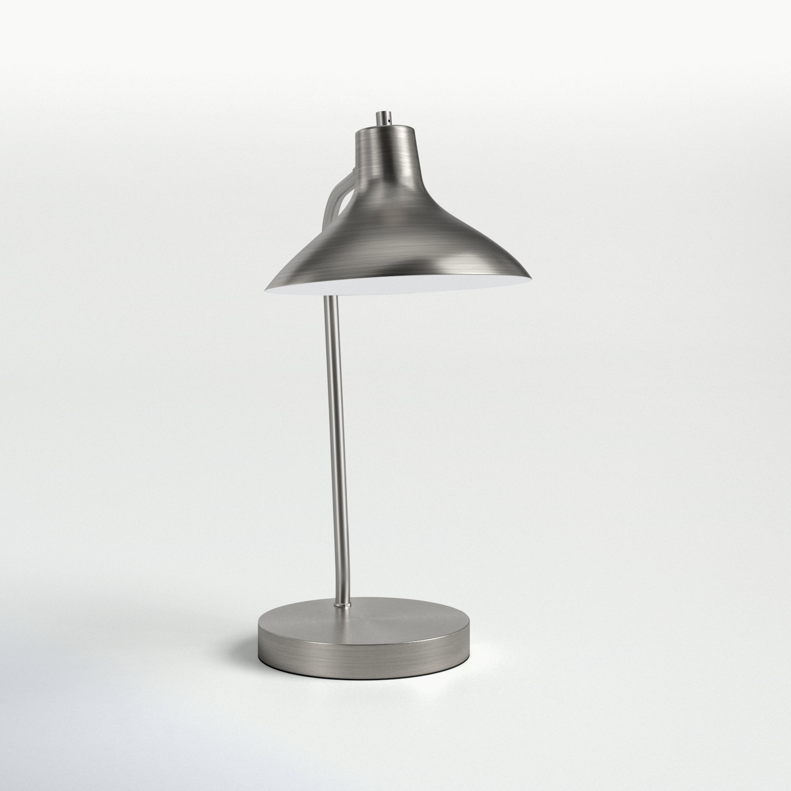 Lassell Adjustable Metal Desk Lamp, Brushed Steel