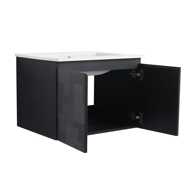 Meuble-lavabo mural flottant Chris de 24 po
