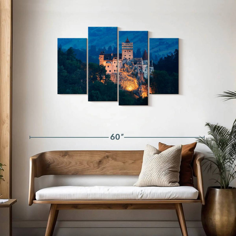 Lilie Bran Hill Castle, H 27 po x l 43 po