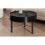 Round Wood Rotating Tray Coffee Table With Storage & Metal Legs-39213184