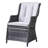 Round Outdoor Dining Set With Cushions-1902182193-1902182192
