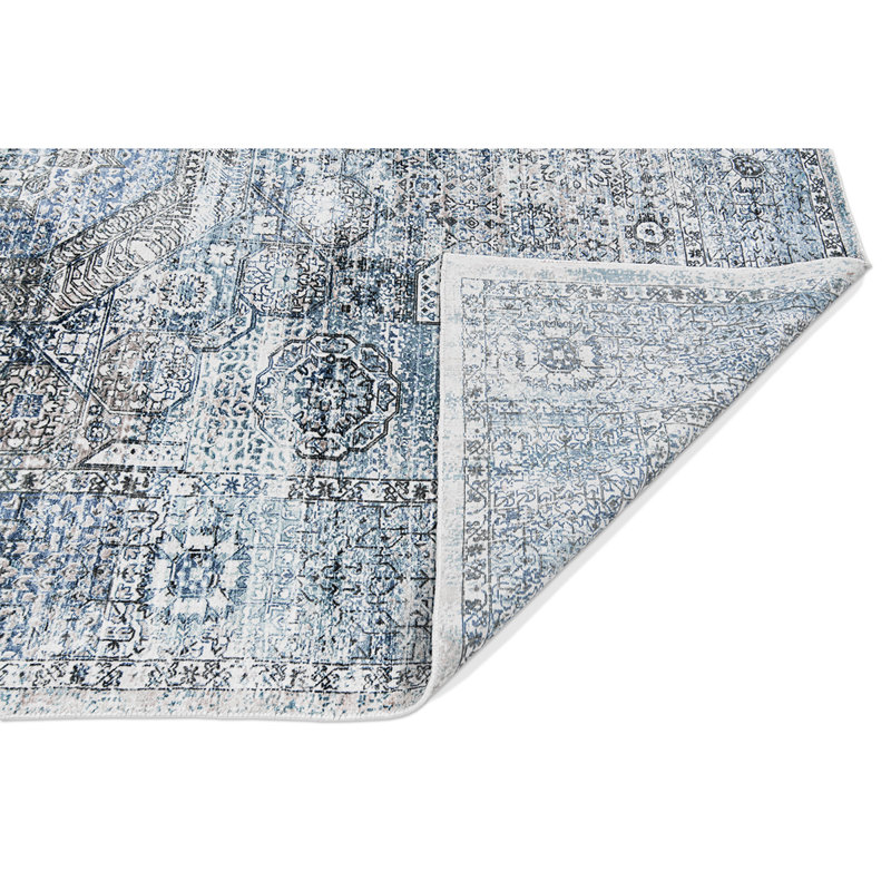 Oriental Area Rug in Blue, Rectangle 10' x 14'