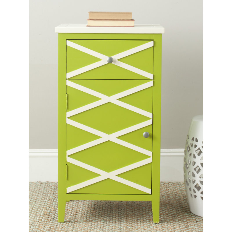 Armoire 1 porte Brandy, Vert blanc