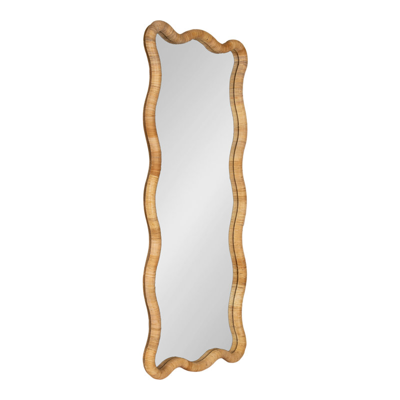 Radcliff Scalloped Rectangle Rattan Wall Mirror
