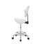 Tabouret ergonomique avec dossier, hauteur réglable par pression hydraulique rotative à 360°.-227264319