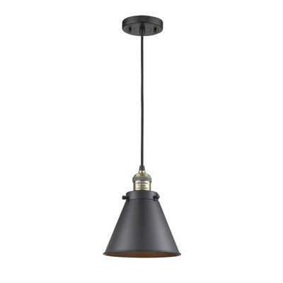 Luminaire suspendu conique à 1 lumière Donovan