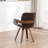Braiden Swivel Faux Leather Dining Chair-610463325