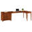 Malani American Built Solid Wood Writer's L-Shape Desk-124808458