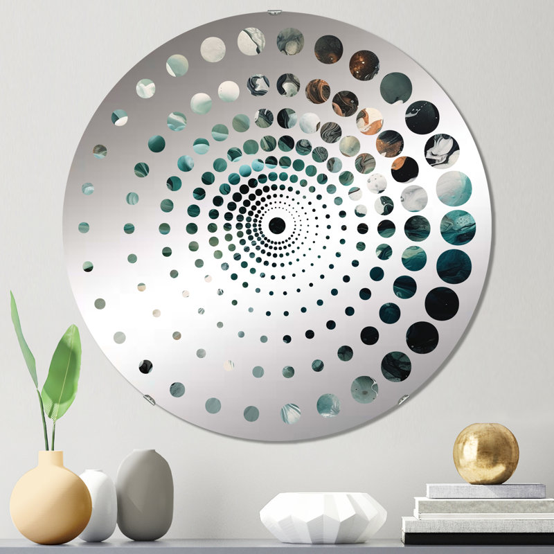 Warick - Miroir mural spiralé, 23,6 po x 23,6 po, Warick