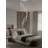 Azria 10ft Long Attic Pendant Chandeliers 10-Light Silver Crystal with Bubble Pendant Light Dimmable
