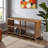 Ashby 2-Tier Shoe Storage Bench, Solid Wood Brown Finish, 18.02'' H X 38.08'' W X 11.50'' D