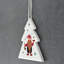 Xmas Gnome Festive Gonk Pudding Brandy Tree Shaped Ceramic Ornament