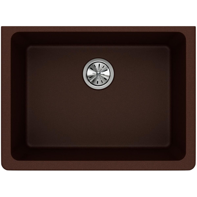 Quartz Classic 24-5/8" x 18-1/2" x 9-1/2" Undermount Kitchen Sink, Pecan