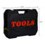 Boîte à outils noire à douille et clé à cliquet, outils en acier au carbone 171 pièces, pour l'entretien de la voiture, avec serrure, outils de mécanique appropriés, réparation de garage, pratique