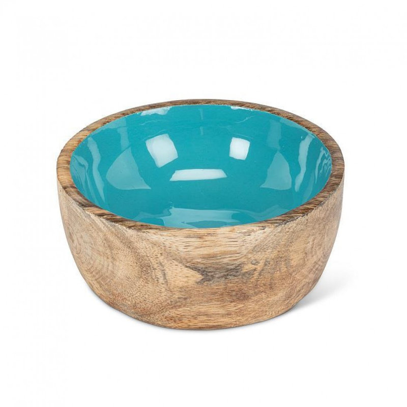 Bol décoratif bleu brillant, Blue/Brown