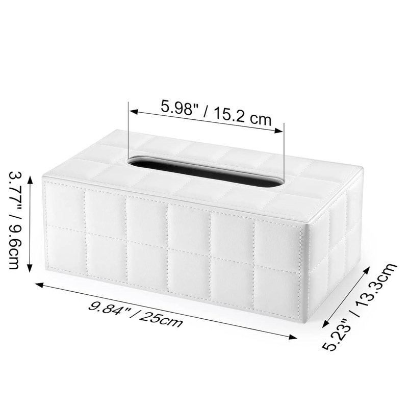 Tissue Box Cover, White