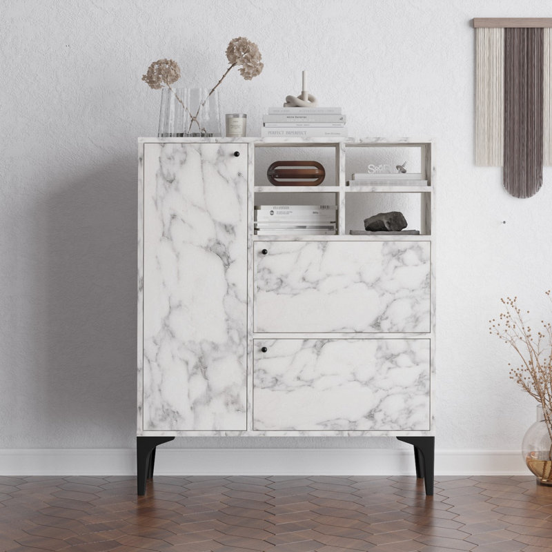 Console Edelstein, Marbre de Carrare