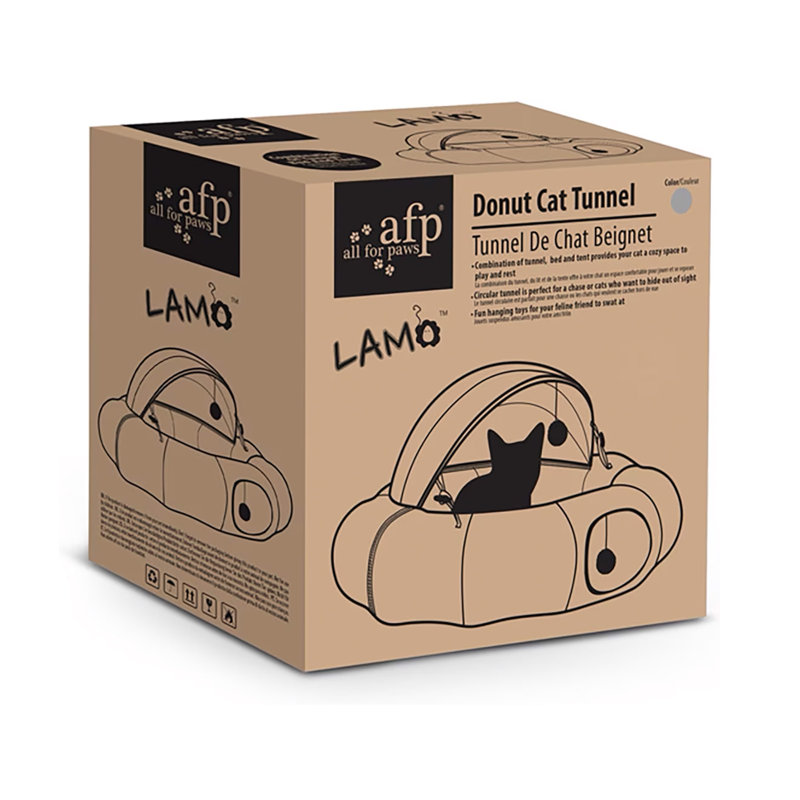 Agneau, chat, beignet, tunnel, gris, Gris