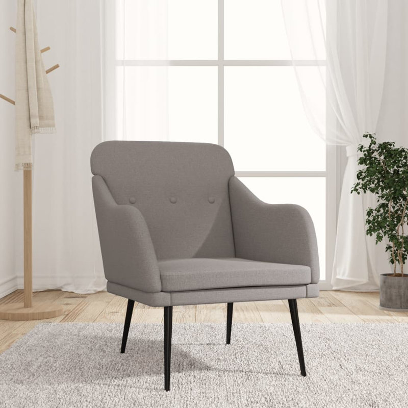 Upholstered Accent Chair, Taupe