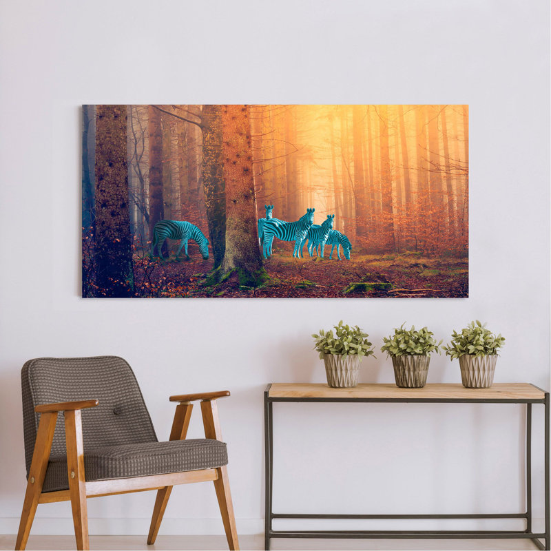 In the Woods 1 Piece Wrapped Canvas Wall Art, 60cm H x 120cm W