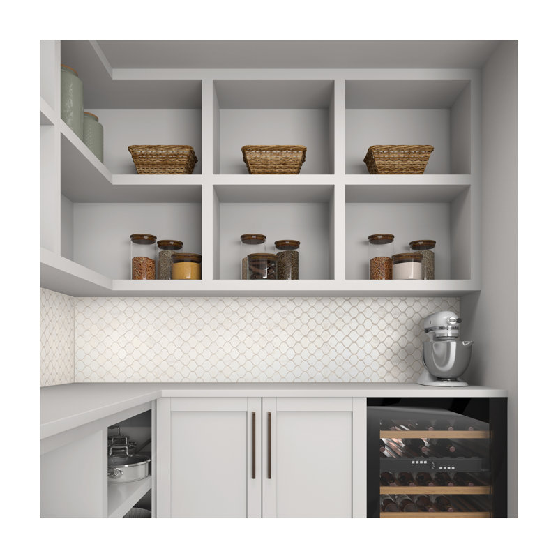 Natural Stone Marble 2-1/2 x 2- 1/2 Polished Lantern Mosaic Wall Tile (10 PC Per Carton) (10.00 SQFT Per Carton)