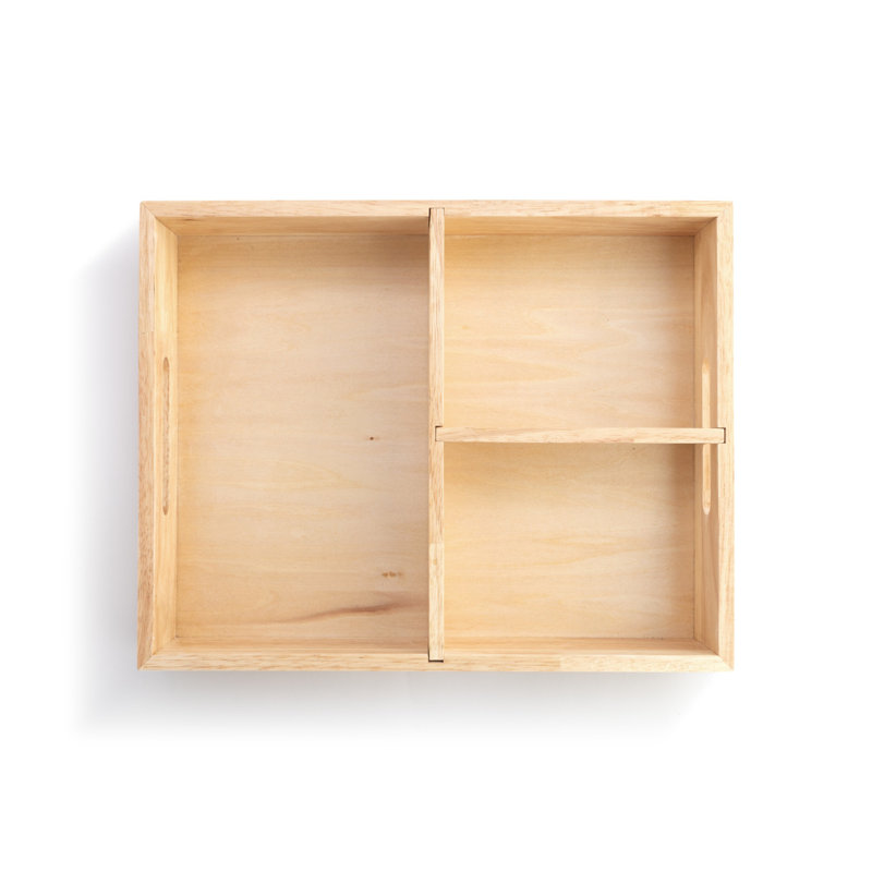 Latitude Run® Wood Divided Serving Dish