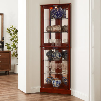 Armoire d'angle Curio