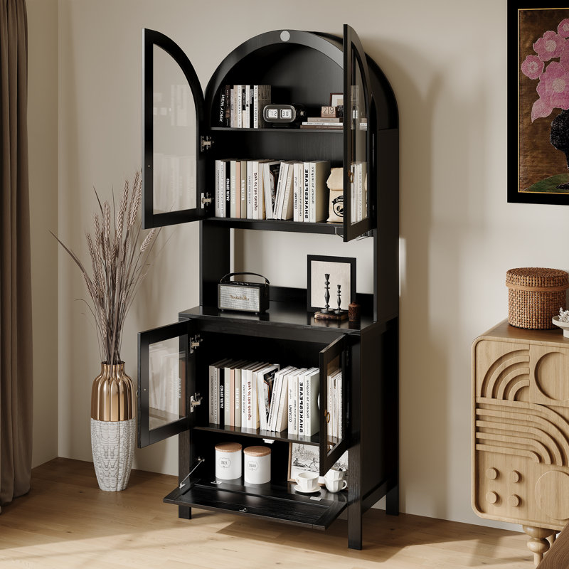 Armoire de cuisine 75 po, Noir mat