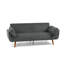 Flared Arm Convertible Corduroy Sleeper Sofa（Set of 2）-826427434