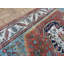 Tapis de la zone de laine orange noué la 5 pi x 7 pi 1 po one-of-kind