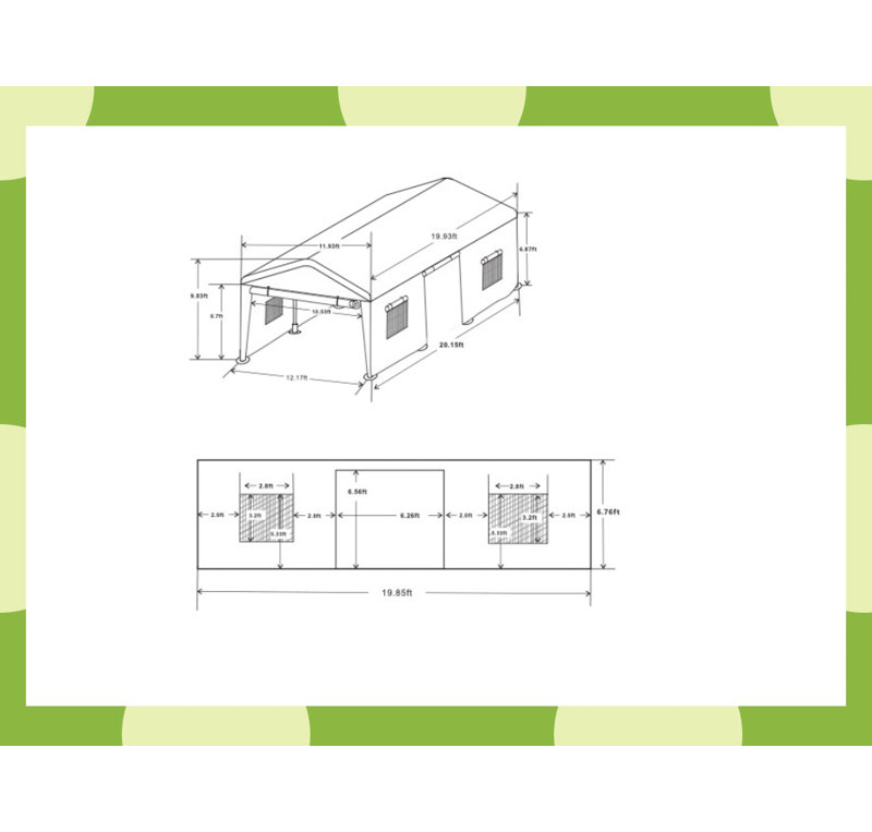 12 ft. W x 20 ft. D Polypropylene and Iron Garage Shed, Sand