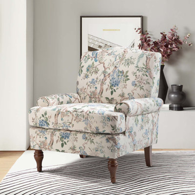 Mooresville 31'' W Traditional Upholstered Armchair with Solid Wood Legs
