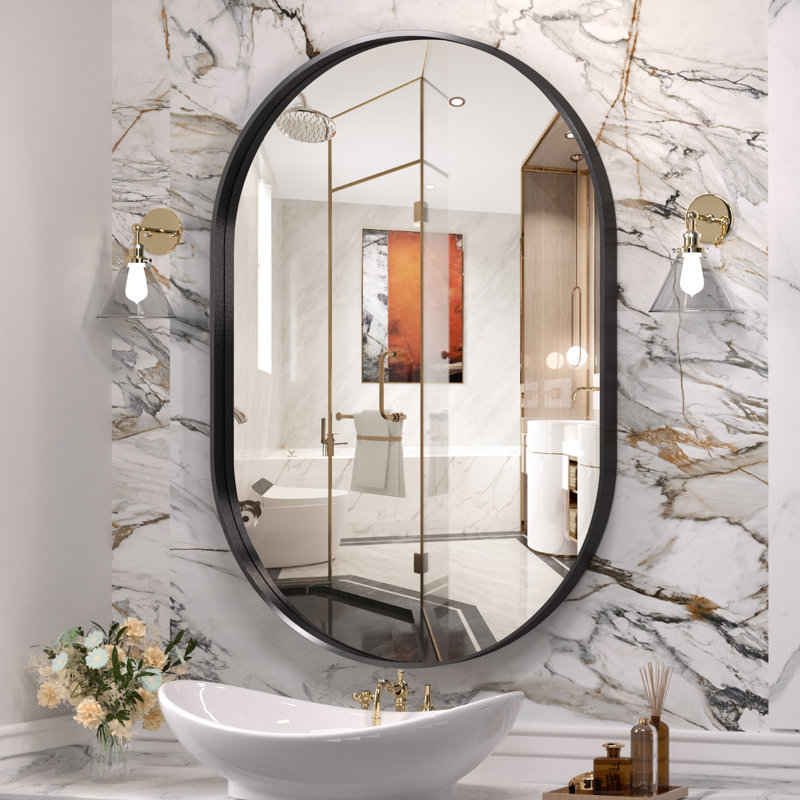 Miroir mural de salle de bain Chachi, Double arqué