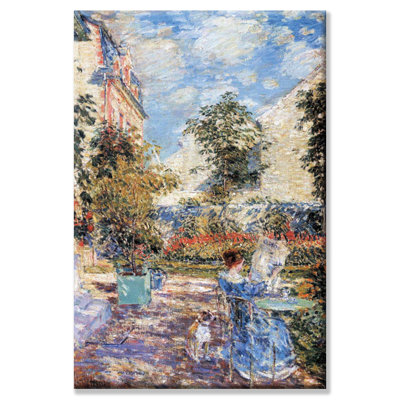 « in a jardin french », reproduction d’art sur toile tendue