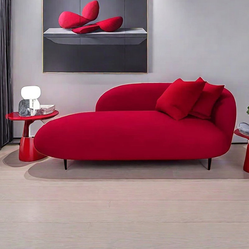 Chaises longues d'intérieur douillettes en flanelle Cozy, Orienté à droite