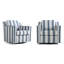Ensemble de 2 fauteuils pivotants rembourrés et rembourrés Bronnen-114628036