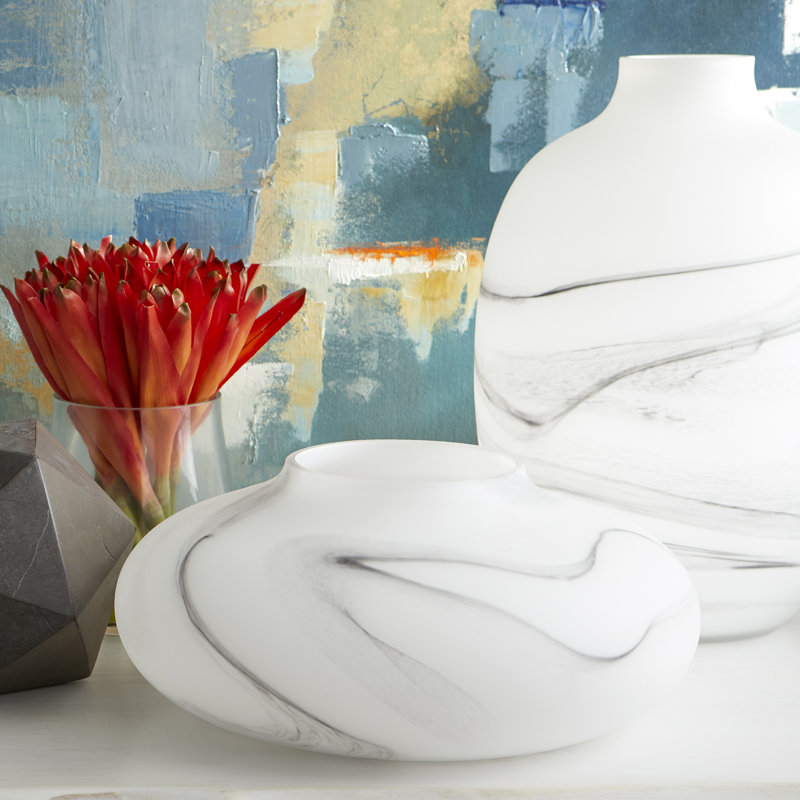 Moon Mist Glass Table Vase