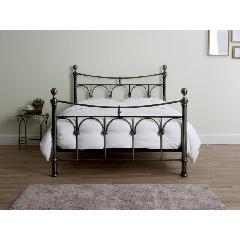 Corbin Metal Bed, Antique Nickel, Super King