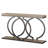 Industrial Console Table 55" - Narrow Long Entryway Sofa Table With Geometric Metal Frame-347190586-347190589