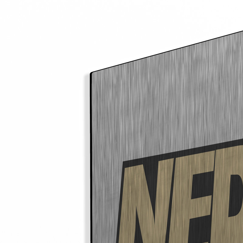  «Nebraska 2» par Art Licensing Studio, art mural en métal, 36 po x 36 po, H 36 po x l 36 po