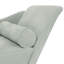  Chaise longue avec coussins en velours gris clair-43278171