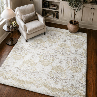 Tapis vintage Dream Shag ADS759 lavable à la machine de qualité supérieure