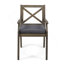 CHAISE DE SALLE À MANGER PERLA, 2PCS avec 2 coussins, gris