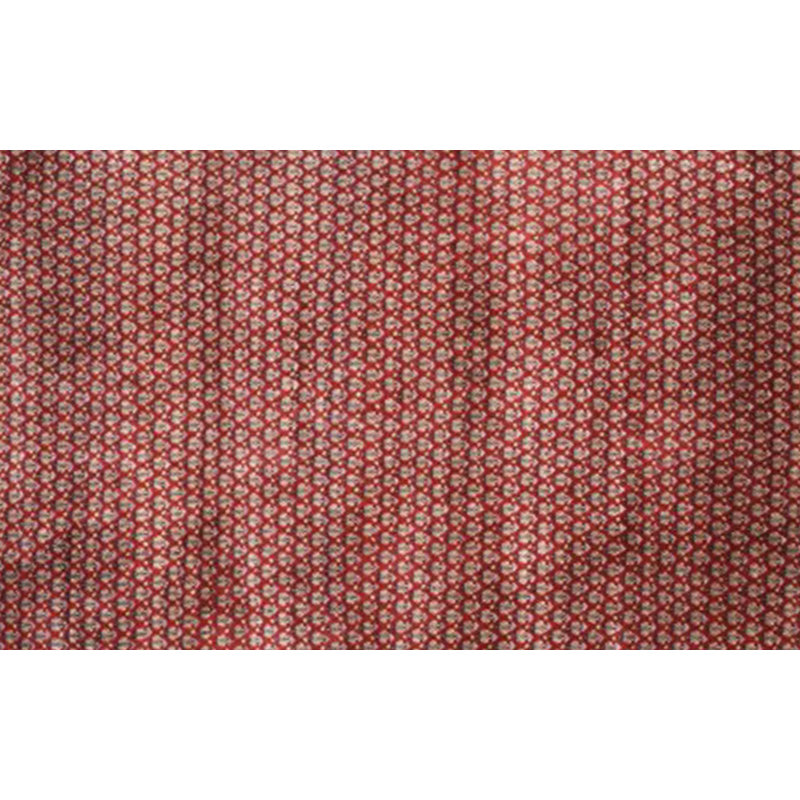 Tapis en laine noué la rouge/crème 4 pi x 6 po one-of-kind Allon