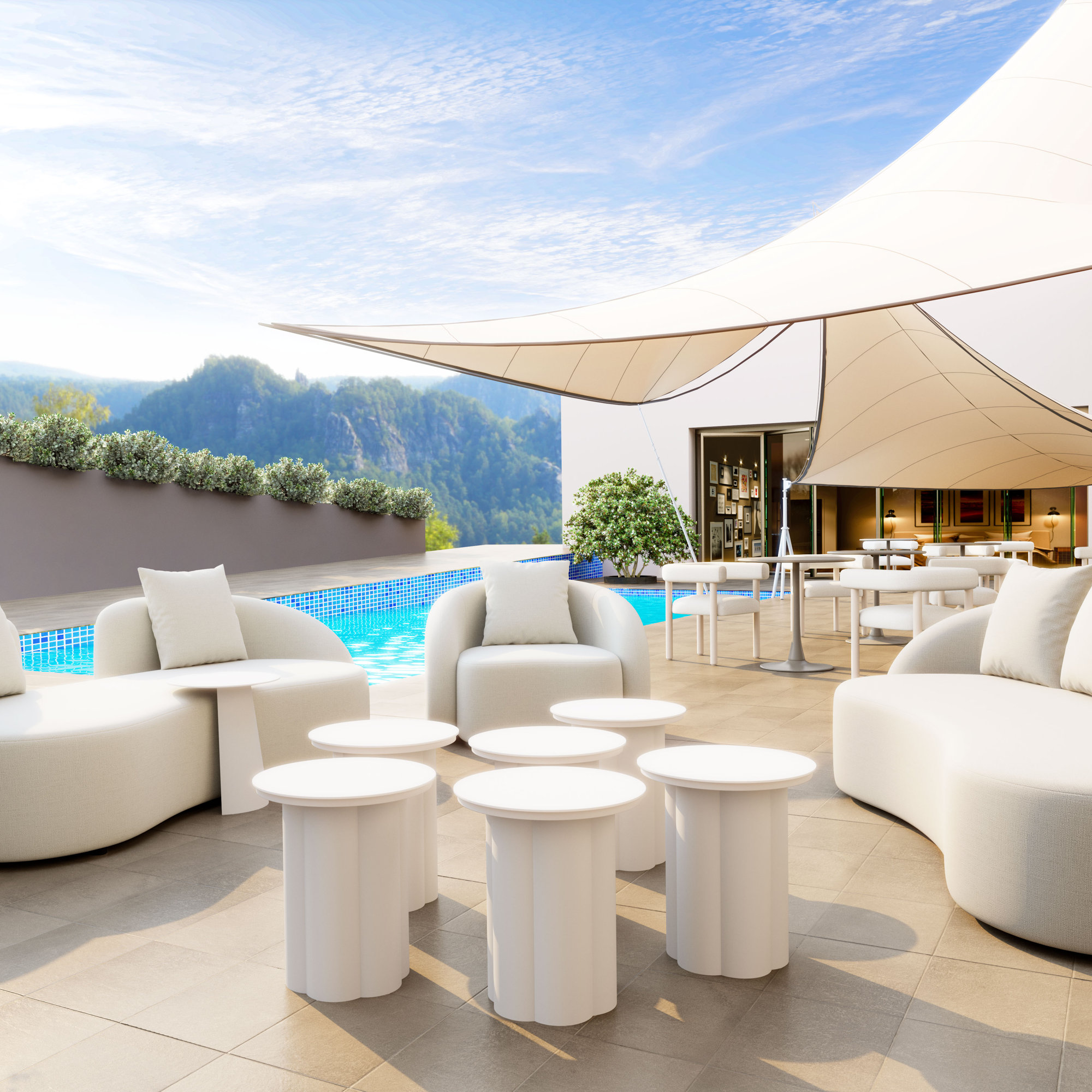 Bridgehampton 15.9'' Metal Outdoor Side Table