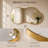 26" x 46" Asymmetrical Wall Mirror, Modern Aluminum Framed Bathroom Vanity Mirror-1715312731-1715312710